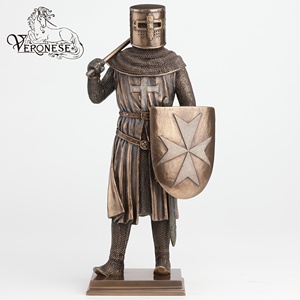 Figurine en résine de luxe peinte à la main, décoration artistique pour la maison, VERONESE DESIGN, Roi Arthur et les Chevaliers de la Table Ronde - Product Image 5