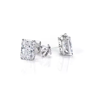 Eco Friendly Lab Made Diamond Hoop <b>Earrings</b> Stylish Modern Design <b>Fine</b> Jewelry for Women Everyday Wear Available For Sale - Product Image 5