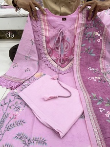 Conjunto de Kurti estampado de último diseño para todas las ocasiones, ropa de boda, vestidos indios disponibles en Samp Corporation. - Product Image 5