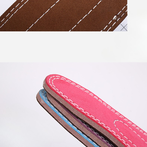 Cinturón de Levantamiento de Pesas de Cuero Vacuno OEM con Doble Hebilla, Protección Lumbar para Entrenamiento de Peso Muerto, Fitness y Seguridad en el Gimnasio - Product Image 6