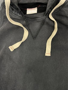 Sweat-shirt à capuche délavé effet acide pour homme, en molleton de coton vintage, style streetwear décontracté - Product Image 5