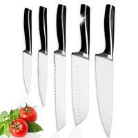 Ensemble de couteaux de cuisine en acier enduit de poudre, nouvelle conception, étanche, prix bas, livraison directe d'usine