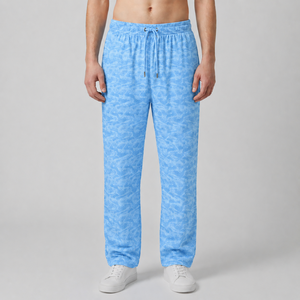 Pantalones Formales de Lona Estampados en Naranja para Hombre, Cintura Alta Elástica, Pantalones Jogger Rectos - Product Image 4
