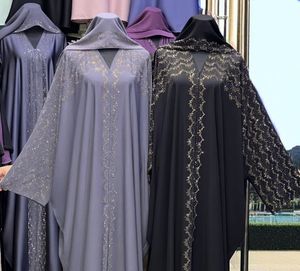 Best Selling Kaftan Abaya Handmade Turkish Floor Length Long Sleeve V Neck Polyester Regular Fit Casual Evening Party Flared - Product Image 4