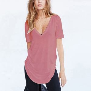 T-shirts surdimensionnés en coton 100% pour hommes et femmes T-shirts personnalisés à ourlet incurvé et à épaules tombantes Coupe ample en denim vente en gros - Product Image 5