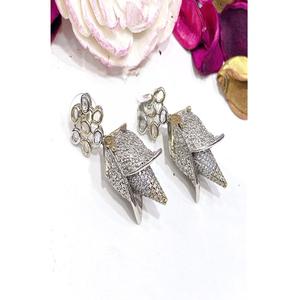 Atractivos Pendientes de Latón de Primera Calidad Chapados en Oro con Circonita Cúbica, Hermosos Pendientes Colgantes para Mujeres y Niñas, Estilo Nocturno, para Fiestas - Product Image 2