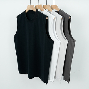 High Quality Plus Size Knitted Eco-Friendly Breathable <b>Cool</b> Feel Custom Brand Name Summer Gym Tank Top for Men Fortleo - Product Image 1