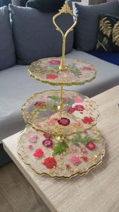 Unique Resin Cake Stand With Attractive Design For Wedding Dessert <b>Tables</b> And Birthday <b>Party</b> Decorations - Product Image 4