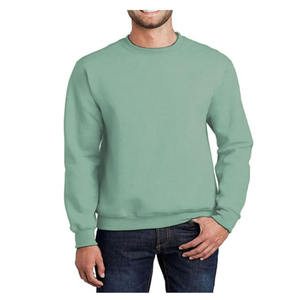 Sweat-shirt et sweat à capuche pour homme, tissu tricoté respirant et écologique, col rond, manches classiques, logo personnalisé sur le devant. - Product Image 5