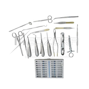 ชุดเครื่องมือผ่าตัดทางทันตกรรม MEDZORA SURGICAL 18 ชิ้น คุณภาพพรีเมียม ทำจากโลหะ ใช้สำหรับผ่าตัดช่องปากและทันตกรรม แบบใช้มือ  สำหรับมืออาชีพ ใช้ซ้ำได้ ได้รับมาตรฐาน CE - Product Image 3