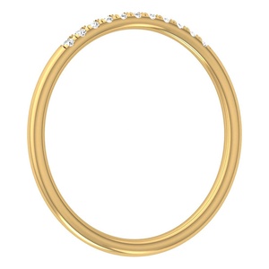 Bague en or massif sertie de pavés de diamants de 1 carat 10K 14K 18K Bague de doigt légère Belle Designer Bijoux attrayants - Product Image 4