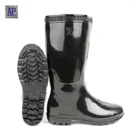 PVC Protective <b>Boots</b> 9905 <b>Black</b>-Waterproof Steel Toe Winter <b>Work</b> <b>Boots</b> - Product Image 3