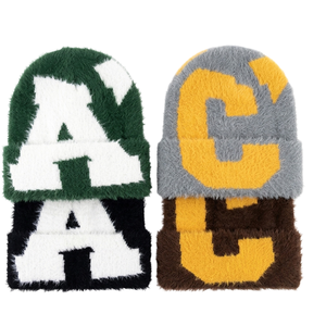 Gorros de Punto Jacquard Personalizados al por Mayor, con Pedrería, Estampado Gráfico por Sublimación, Gorro de Invierno, Proveedor de Fábrica, OEM - Product Image 4