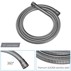 Sistema Doccia Quadrato Regolabile da 10 Pollici, Montaggio a Parete, Set Accessori Bagno in Nichel Spazzolato con Valvola di Ingresso Acqua - Product Image 4