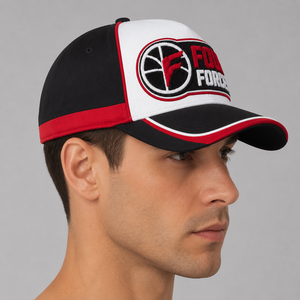 Gorra de Béisbol Four Forces Unisex Ajustable de 6 Paneles con Logotipo Bordado en el Panel Frontal, Estilo Casual, Rojo, Negro, Blanco - Product Image 6