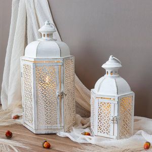 Wholesale <b>Mini</b> Handmade Moroccan <b>Lantern</b> Eco-Friendly Durable Rustic Candle Holder Vintage Style Iron Customizable Color & Size - Product Image 2