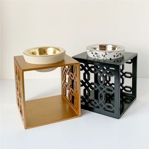 Ensemble brûleur d'encens Mubkhar en bois et métal doré de luxe, porte-encens arabe Oud Bakhoor avec pince pour la décoration de la maison, cadeau, ensemble Mubkhar - Product Image 5