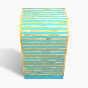 Mesa de Centro con Incrustaciones de Hueso Ecológica Personalizada para Bautizo, Diseño Moderno, Mesa para Sala de Estar - Product Image 4