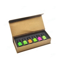 Boîte d'emballage artisanale pour 8 flacons d'huiles essentielles, 10 ml, en papier rigide, avec fermeture magnétique, pour présentation cosmétique