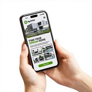 Solución Moderna de Aplicaciones Inmobiliarias con Búsqueda de Propiedades, Gestión de Contactos y Panel de Control para Agentes - Product Image 1