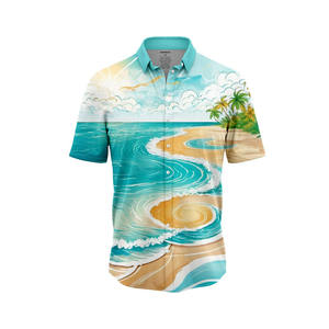 เสื้อเชิ้ตลายดอกฮาวายสำหรับผู้ชาย เสื้อฮาวายลายดอก เสื้อยืดฮาวาย ชุดกีฬา ขายส่ง ไซส์ XL สำหรับผู้ชายและเด็กชาย จากโรงงาน - Product Image 6