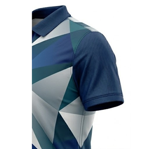 High Quality CUSTOMIZED Men's Geometric Pattern Polo Shirt Sublimation Print OEM ODM Breathable <b>Athletic</b> Golf Sportswear - Product Image 3
