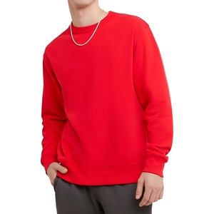 Sweat-shirt à col rond uni surdimensionné pour homme de haute qualité, en coton molletonné, streetwear, sweat-shirt d'hiver, vente en gros, OEM - Product Image 6