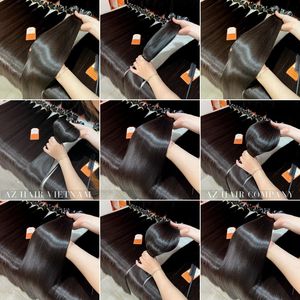 Extensiones de cabello humano vietnamita sin enredos de alta calidad de trama recta de hueso de tendencia superior, paquetes alineados con cutícula, venta al por mayor - Product Image 4