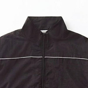 Most Selling Custom Logo Black White Lining Men's Nylon <b>Wind</b> <b>Breaker</b> Trousers Sets Breathable Outwear Men Set Streetwear Jackets - Product Image 6