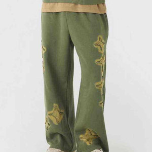 Casual <b>Trousers</b> for Men Elastic Waist Flared Polyester/Cotton Heavyweight <b>Drawstring</b> Closure Office Professional Outfit - Product Image 1