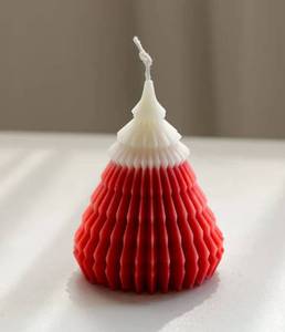 Luxury Handmade <b>Soy</b> <b>Wax</b> Spiral Swirl Scented Non-Toxic Christmas Tree Candle Holiday Home Decor Father's Day Diwali - Product Image 3