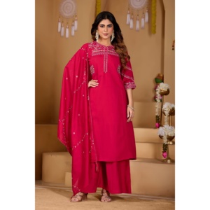Ensemble Anarkali Kurti Palazzo Dupatta pour femmes - Product Image 2