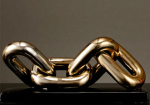 Modern Abstract Gold Metal <b>Cube</b> Wire Tabletop Sculpture Luxury Geometry Metal Craft Figurine for Hotel Home Office Decor - Product Image 4