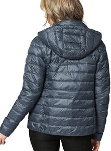 Chaqueta de cuello de piel sintética con capucha, chaqueta de burbuja con logotipo personalizado, 100% poliéster, novedad - Product Image 2