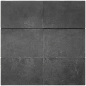 Dalles extérieures vitrifiées 2 cm d'épaisseur 60x60 cm, carreaux de terrasse en porcelaine haute résistance pour piscine, Nero Travertine - Product Image 1