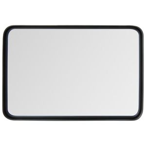 Specchio da Bagno Rettangolare con Cornice in Acciaio Solido da Montare a Parete - Product Image 1