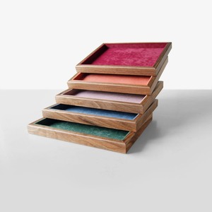 <b>Square</b> Wooden Decorative Tray Minimalist Design Handcrafted Wood <b>Frame</b> Brown Interior Single Piece - Product Image 4