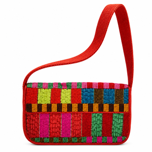 Bolso Bandolera de Noche con Bordado Colorido y Cuentas, Bolso de Hombro Moderno, Bolso Tipo Sling Único, de Lujo y con Estilo - Product Image 1