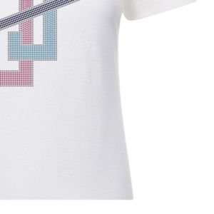 T-shirt gris à manches courtes et col rond avec motif de lettres entrelacées, style décontracté, streetwear, vêtements confortables pour tous les jours - Product Image 6