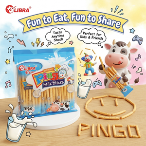Sampling Service| Perfect for Kids & Friends Pingo <b>Milk</b> <b>Stick</b> Biscuits 186g Butter Flavor Sweet Snack ODM Factory Directly - Product Image 1