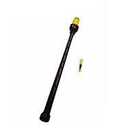 Practice Beginner Brushed Rosewood Bagpipe Chanter BB Key Polished Finish Red with Synthetic Drone Reeds and Tutor Book