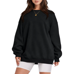 Sudadera para Mujer, Estilo Vintage, Lavada, Holgada, Informal, para Uso Diario - Product Image 2