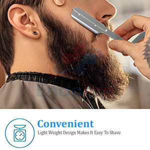 Herramienta de Afeitado de Alta Calidad, Navaja de Barbero con Hoja de Acero Duradera, Fácil Agarre - Product Image 5