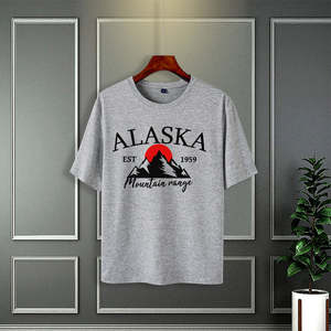 เสื้อยืดคอกลมผู้ชาย โพลีเอสเตอร์ 100% แบบถัก สไตล์วินเทจ พิมพ์ลายดิจิตอล น้ำหนัก 180 กรัม ทรงหลวม โอเวอร์ไซส์ ขายส่ง - Product Image 4