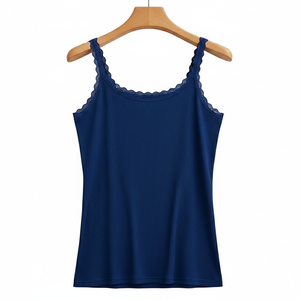 Débardeur de yoga pour femme en tissu anti-humidité, broderie personnalisée, débardeur côtelé, débardeurs ajustés pour la gym - Product Image 6