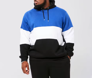 Ensemble de survêtement à capuche color block pour homme, tenue décontractée de sport, ensemble de jogging, streetwear, ensemble deux pièces, logo personnalisé - Product Image 6