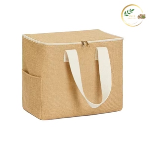 Bolsa de Yute Reutilizable y Duradera con Cierre de Cremallera Seguro para Compras - Product Image 4