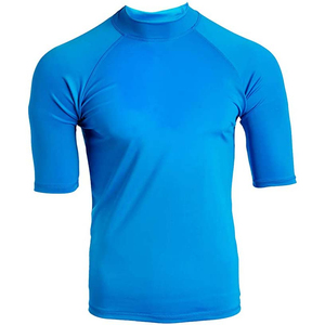 Custom Logo High Quality <b>Men</b> Short Sleeve Rash Guard Wholesale Plain Fitness <b>Swim</b> <b>Shirts</b> Printed short Sleeve <b>swim</b> <b>Shirt</b> for <b>Men</b> - Product Image 3