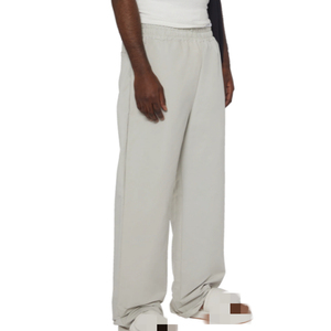 Custom High Quality Heavyweight <b>Flared</b> Sweatpants <b>Men</b> Oversize Baggy 100% Cotton Mid Elastic Waist Casual - Product Image 2