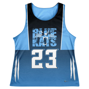 Maillots de lacrosse réversibles personnalisés OEM pour hommes adultes, légers (140 g/m²), sublimés et écologiques, pour l'entraînement des équipes scolaires - Product Image 3